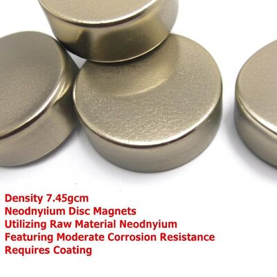 ราคาดี Density 7.45gcm Neodymium Disc Magnets Utilizing Raw Material Neodymium Featuring Moderate Corrosion Resistance Requires Coating ออนไลน์